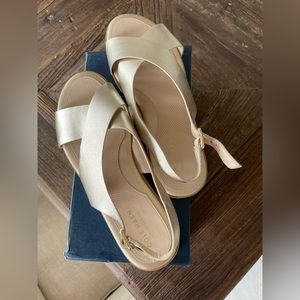 Cole Haan Mira Crossband sandal - gold metallic
